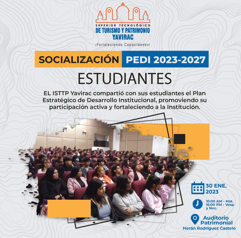 Lee más sobre el artículo Socialización PEDI 2023-2027 estudiantes